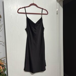 Black slip dress